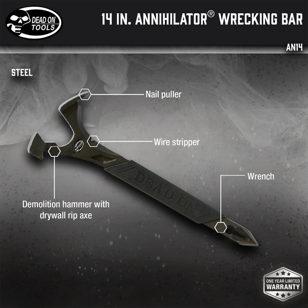 Dead On Tools AN14 Annihilator Wrecking Bar, 14-Inch 通販
