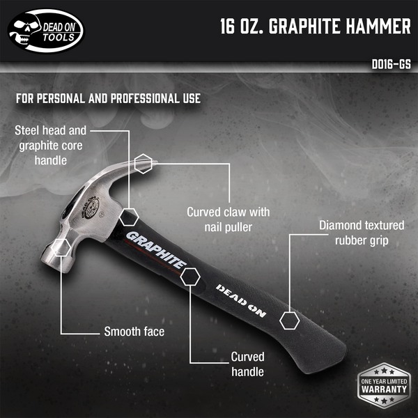 16 oz. Graphite Hammer