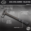 22 oz. Steel Hammer - Milled Face